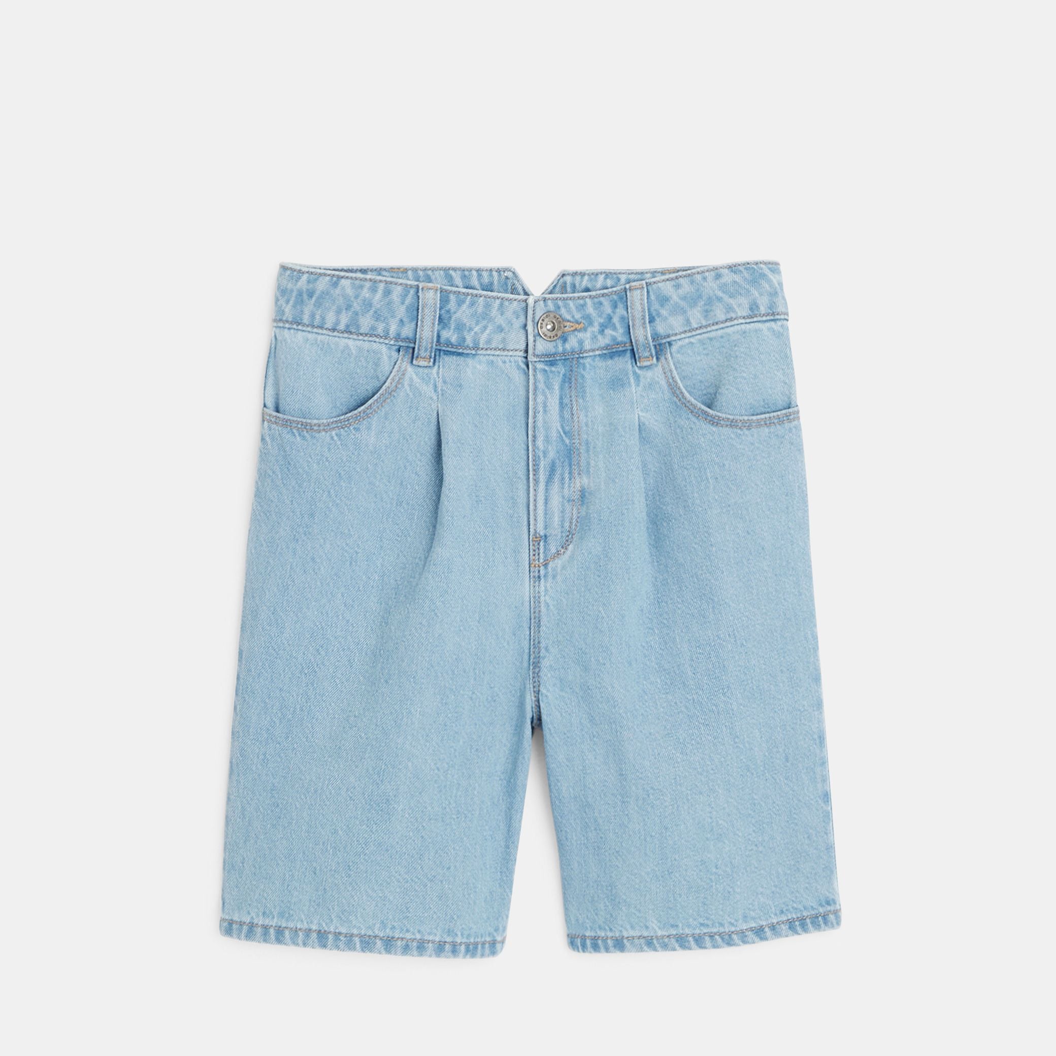 Quần short denim xanh nhạt